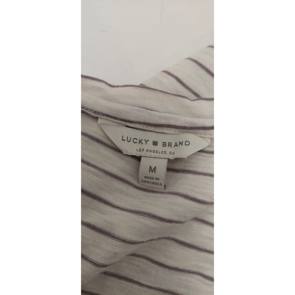 Lucky Brand Women's Size Medium Tank Top Striped - Picture 6 of 9